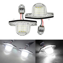 2pcs for Fit JAZZ18LED license plate light license plate light white light big plug