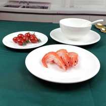 6 10 white ceramic spit bones plate household fruit plate snack plate Garbage Plate small snack plate