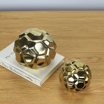 Postmodern European style plated matt gold color ceramic dress creative pendulum style industrial wind soft decorations small furnishing