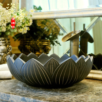 Countertop basin Ceramic art basin Countertop basin Wash basin Household toilet wash basin Round table wash basin