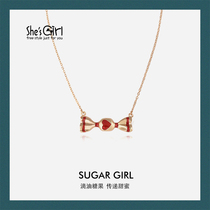 shesgirl Akaneko original handmade creative sweet candy necklace Clavicle chain bracelet gift to girlfriend