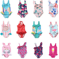 ins girl girl swimsuit children girl foreign air summer baby baby 1 year olds 2-year-old 6-year-old holiday cartoon swimsuit
