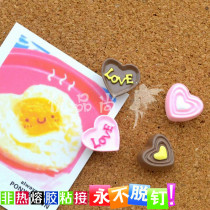 I-character photo plate wall decoration map painting big head color long color creative small cork big nail nail nail pin pin pin nail