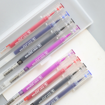 Yemipu simple small fresh cap quick-drying gel pen large capacity 0 5mm black red blue water pen