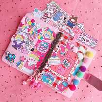 Shake Soundnet Red Girl Hearts Handbooks Ben Set Loose-leaf Hand Ledger This Han Edition Creative Thickening A6 Notebook Cute