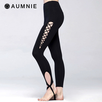 AUMNIE Australias Minnie yoga suit pants womens sports pants high waist display slim fit foot fitness Extreme 90% pants