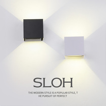 Nordic minimalist wall lamp up and down the aisle corridor creative personality living room background wall simple bedroom bedside lamp