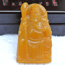 Yunnan Huanglong Jade pendant Longling Huanglong Jade Guan Gong pendant Mens and womens jade pendant Jade brand jade atmosphere mens models