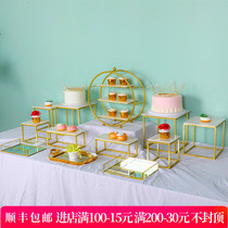  Simple buffet cold meal party coffee break table display stand Dessert table decoration decoration European-style creative pastry rack