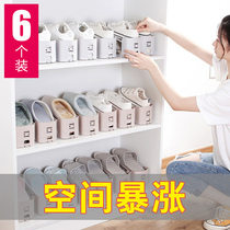 Household style shoe rack saves space adjustable double-layer shelf dormitory storage artifact shoes shoe cabinet shoes shoes