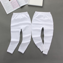 2 pieces Childrens pure cotton autumn pants CUHK Classic Pure White Boy Girl Baby Air Conditioning Sleeping Pants Spring Autumn Beat