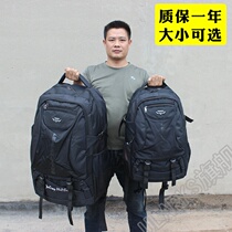 ~ Working backpacks waterproof oxford cloth oversize double shoulder travel cotton quilts bag men long distance luggage big row