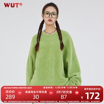 (WUT official store) winter series with Thorn cat (life thorn) original illustration imitation mink sweater
