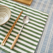 Home Burn-Proof Dining Mat Simple Heat Insulation Mat Sun Style Fabric Rectangular Table Cushion Tray Cushion Cloth Cotton Fabric Double Sided Dining Cloth