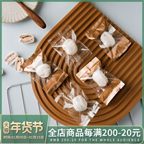 Net red milk date packaging bag box transparent self-adhesive self-sealing bag paper almond jar independent small box biscuit snowflake cake