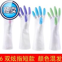 Hotel velvet cleaning brush large mens and womens brush bowl Bamboo 2 fiber dishwashing gloves Waterproof degreasing decontamination wear-resistant belt