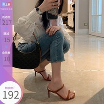 Spot Lu Xiaopu with sw sandals female summer 2021 new all-match Chinese fairy sandals slippers