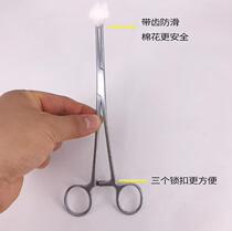 Surgical forceps Fishing curved clip long head ignition embedded fire tank hemostatic stainless steel tweezers Pet hair plucking beauty salon with straight