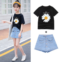 Girl Suit Summer Dress Foreign Air 8 Year Old Girl 9 Clothes 7 Summer 10-12 Two Sets Trendy Dresses 6 Fashion 5