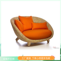 Nordic sofa living room small apartment fashion sofa chair cushion modern furniture solid wood chair designer sofa chair