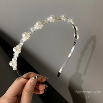 Sentei Fairy Pearl Hair Card Elegance 100 Hitch Out Hair Hoop Korea Super Fairy Cute Head Hoop Temperament Head Accessories Hair Accessories