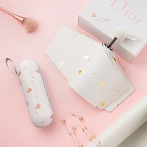 Japan CK sun umbrella sunshade sunscreen UV protection Rain and rain dual-use summer capsule folding small and strong 50% off