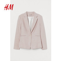 HM womens suit womens top 2020 spring decoration body single-breasted temperament commuter small suit jacket 0823791