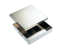 Stainless steel 9 inch square with ear box with ear box of tofu cake cake knife fork box