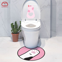 Bath-adhesive cartoon toilet stickers to the bathroom