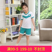 Sports East Road school uniform New Guangzhou Tianhe District Primary School cotton short-sleeved shorts long-sleeved trousers winter jacket school uniforms