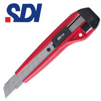 Hand card (SDI) utility knife large 18mm life Express cutting paper unpacking tool knife Wall cloth knife wall paper knife automatic lock 0423C utility knife holder with 3 art blades