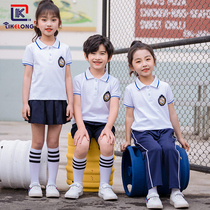 Kindergarten Garden Clothing Summer Clothing Children School Suit Elementary School Children Summer Pure Cotton Sports Suit Short Sleeves Uniform Customized