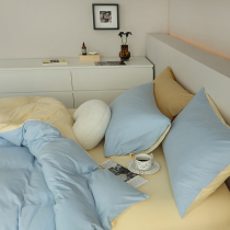 A class of baby knitting cotton four piece set 100 whole cotton pure cotton geranium is suited for naked bed beds