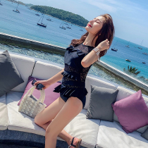 New black backless slim one-piece swimsuit sexy bikini womens swimwear