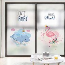 Window glue-free electrostatic glass sticker light transparent frosting film bedroom shading sunscreen privacy protection