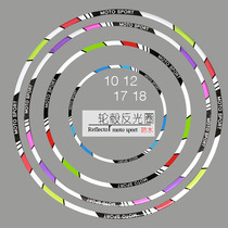 Motorcycle wheel stickers 18-inch tire decals Scooter steel rim waterproof reflective decoration stickers personality modification
