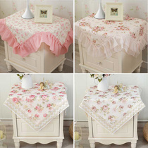 Cover tablecloth European microwave oven cover refrigerator bedside table cover TV cover cloth lace fabric multi-purpose towel