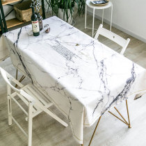 Net red ins tablecloth fabric Modern simple dining table cloth waterproofing Nordic tablecloth Coffee table cloth cabinet cover cloth Marble