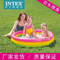  INTEX inflatable swimming pool Childrens home splash pool Indoor baby fence Baby toy ocean ball pool