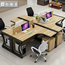 Desk 2 people sitting face-to-face chair combination Staff 6-person partition office double-seat screen deck