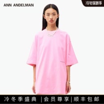 Official Direct Sale Authentic Ann andelman Unisex Casual Loose Short Sleeve T-Shirt Simple Round Neck