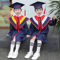 Childrens doctoral uniforms kindergarten uniforms Childrens doctoral hats Primary School students sixth grade graduation dress set summer