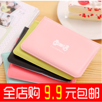 Korean bow card bag ladies multi card position cute bank card holder card holder anti-magnetic card certificate package