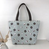 Waterproof and oil-proof lunch bag Japanese lunch box Hand bag insulation bag cute lunch box students with rice bag lunch bag