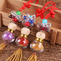 Perfume Water Drilling Drop Flower Gourd Access to Ping An Automobile Pendant Rear-view Mirror Pendant Manufacturer Direct
