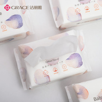 6 packs of Jielia disposable washcloth baby men and women household face towel soft thickened beauty towel