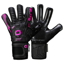 Fire Football Hoop Door ELITEFORZA Black Powder Top With Inseam Finger Guard Sticky Latex Goalkeeper Gloves