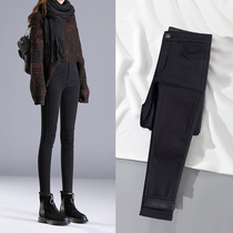European station plus velvet leggings ladies wear 2019 Winter new high waist thick warm Magic small feet womens pants
