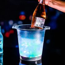 Light Shining Ice Bucket Beer Ice Bucket LED Ice Bucket Champagne Barrel Red Wine Ice Bucket Bar KTV Supplies Wine