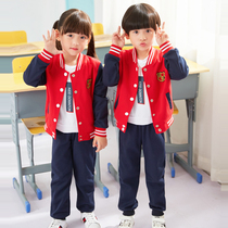 Primary school uniforms Spring and autumn clothing suit kindergarten garden clothes Spring and autumn suit teacher class uniforms Yinglun autumn and winter clothing customization